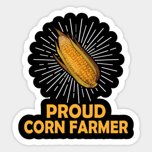 Proud Corn Farmer Sticker